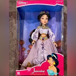 Disney Princess Jasmine | Brass Key | Porcelain Doll | Vintage Collectible |BNIB